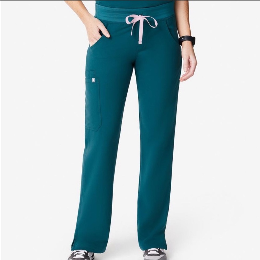 Figs Kade Scrub Bottoms Caribbean Blue, Size Small